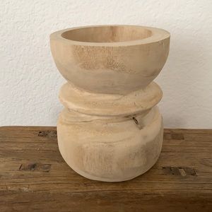 Target Threshold wood candle holder